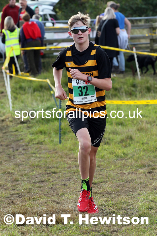 Boys under-15s 2021 North Eastern Harrier League, Druridge Bay. Photo: David T. Hewitson/Sports for All Pics